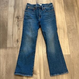 Madewell Cali Demi Boot Blue Women's Jeans